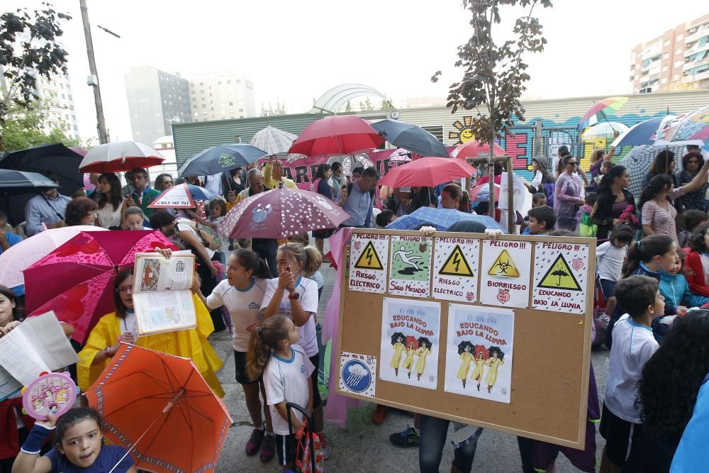 Protestas en el CEIP 103 de Valencia.