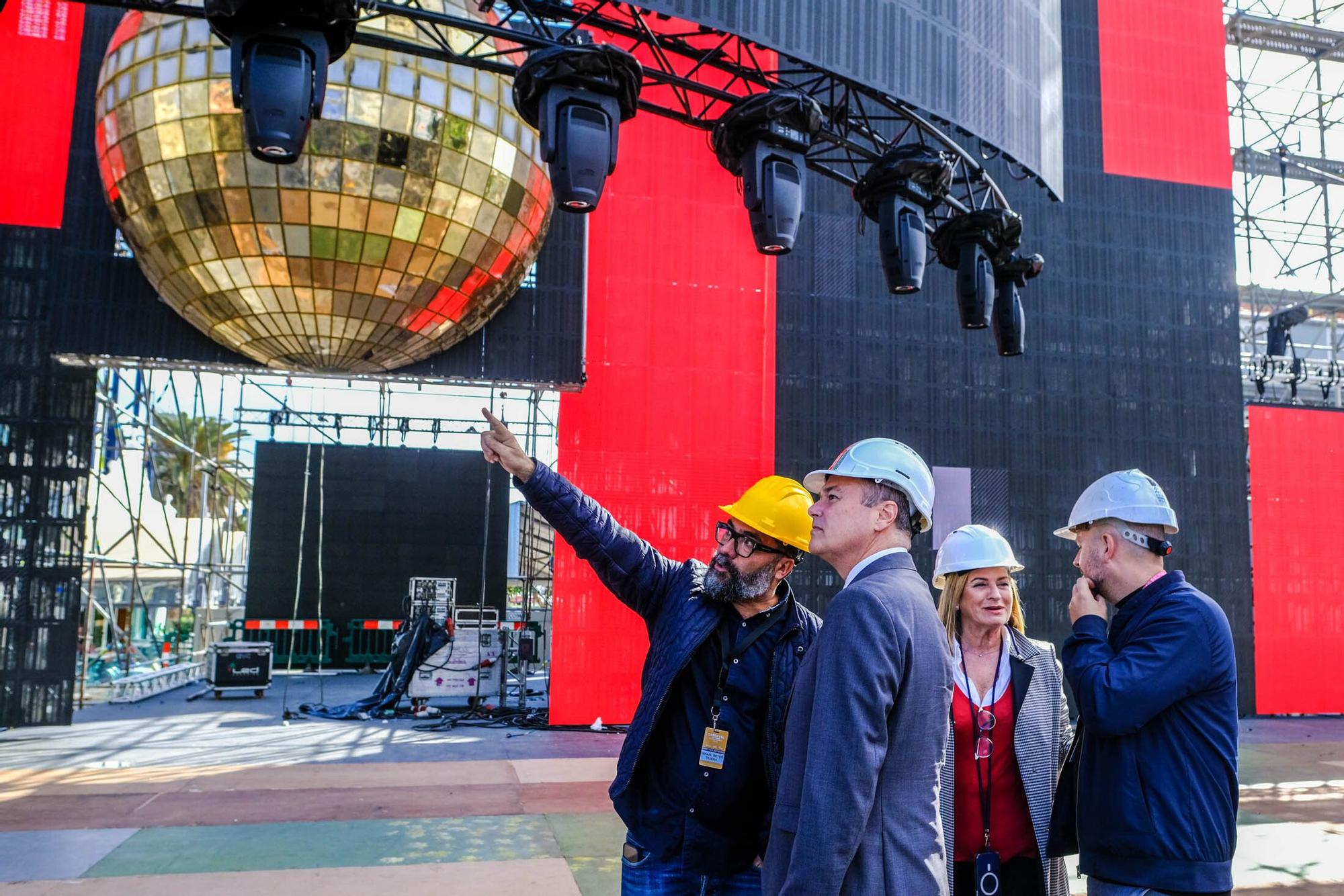 Visita al escenario de Studio 54 del Carnaval de Las Palmas de Gran Canaria