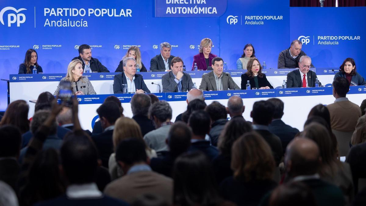 Reunión de la Junta Directiva del PP andaluz en Málaga
