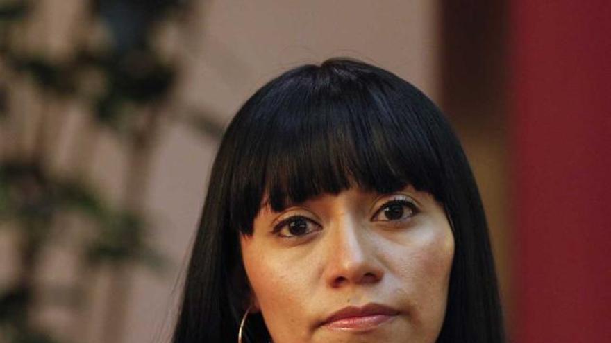 Karla Michel Salas Ramírez, ayer, en el Reconquista.