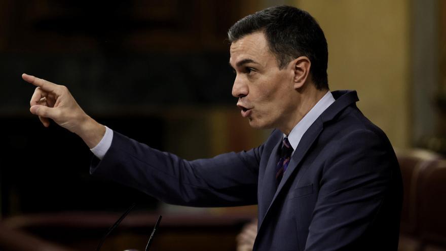 Pedro Sánchez durant el ple del Congrés dels Diputats d&#039;aquest dimecres