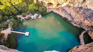 Charco Azul de Chulilla (Valencia).