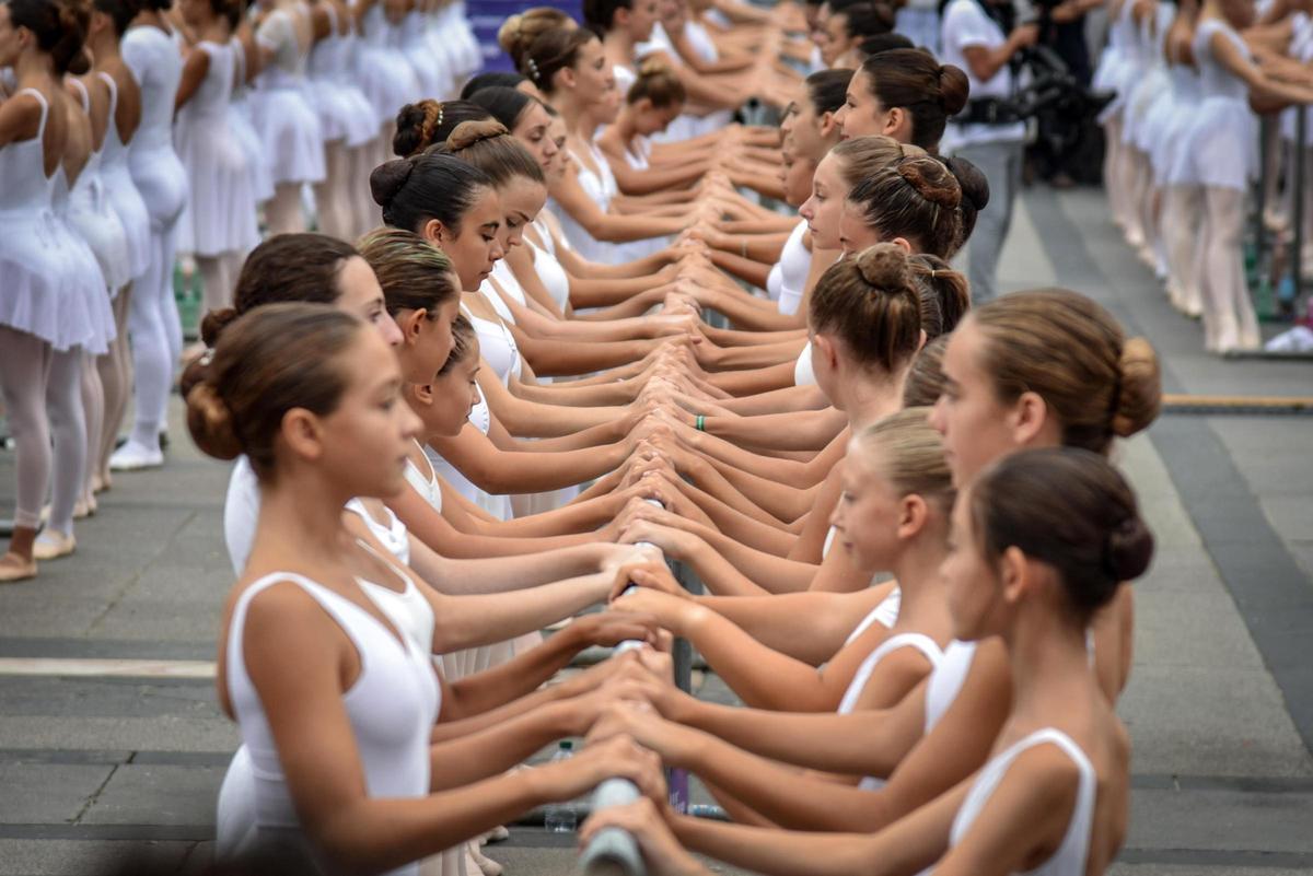 Festival de danza OnDance en la plaza del Duomo en Milán