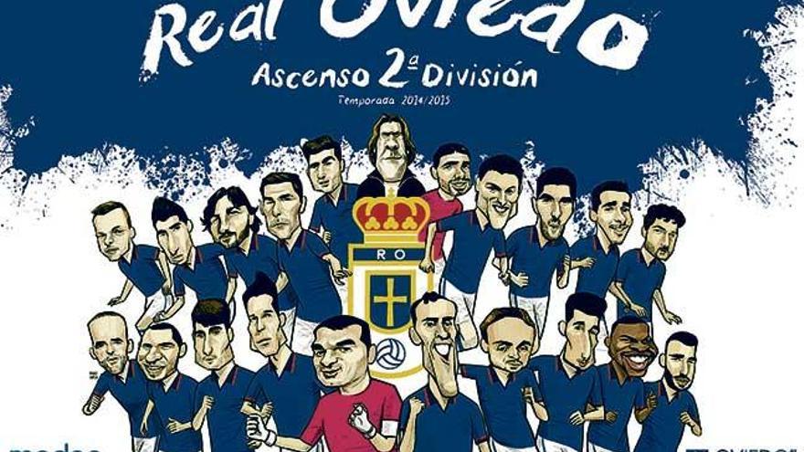 LA NUEVA ESPAÑA regala a los lectores hoy el póster del ascenso del Oviedo