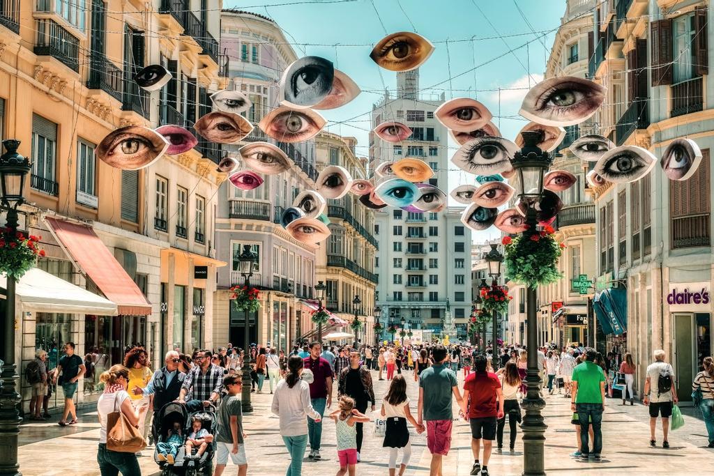 Calle Larios de Málaga, ciudad natal de Picasso