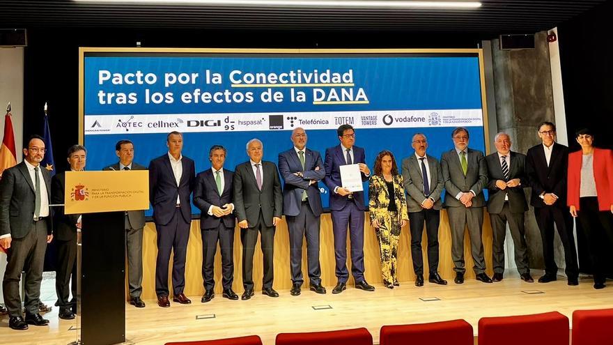 Telefónica, Masorange, Vodafone y Digi pactan con el Gobierno ampliar medidas para afectados por la DANA
