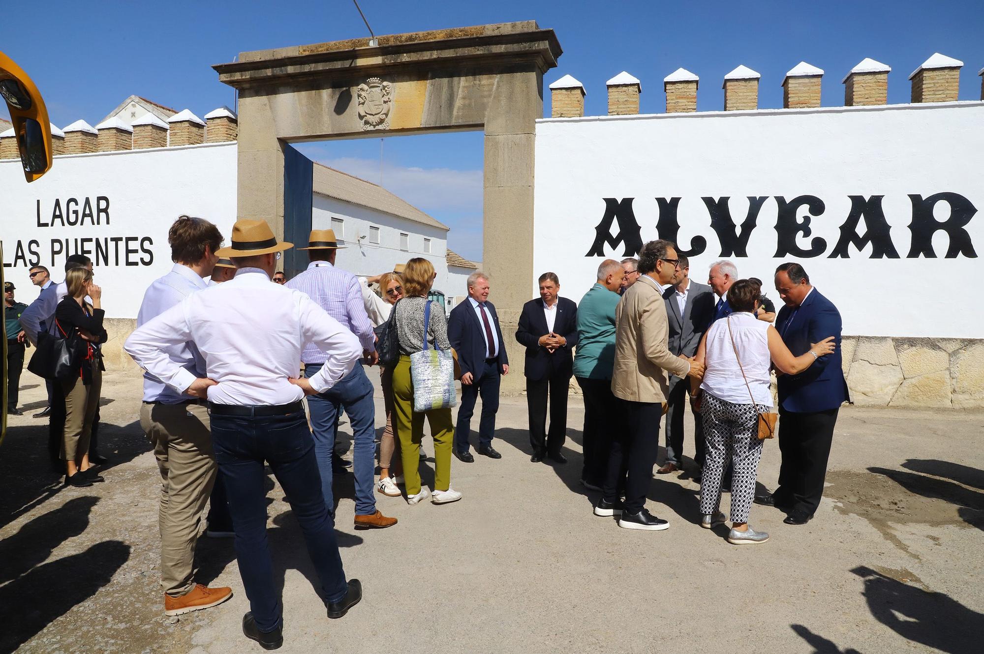 Visita que los ministros de Agricultura de la Unión Europea al marco vitivinícola de Montilla-Moriles