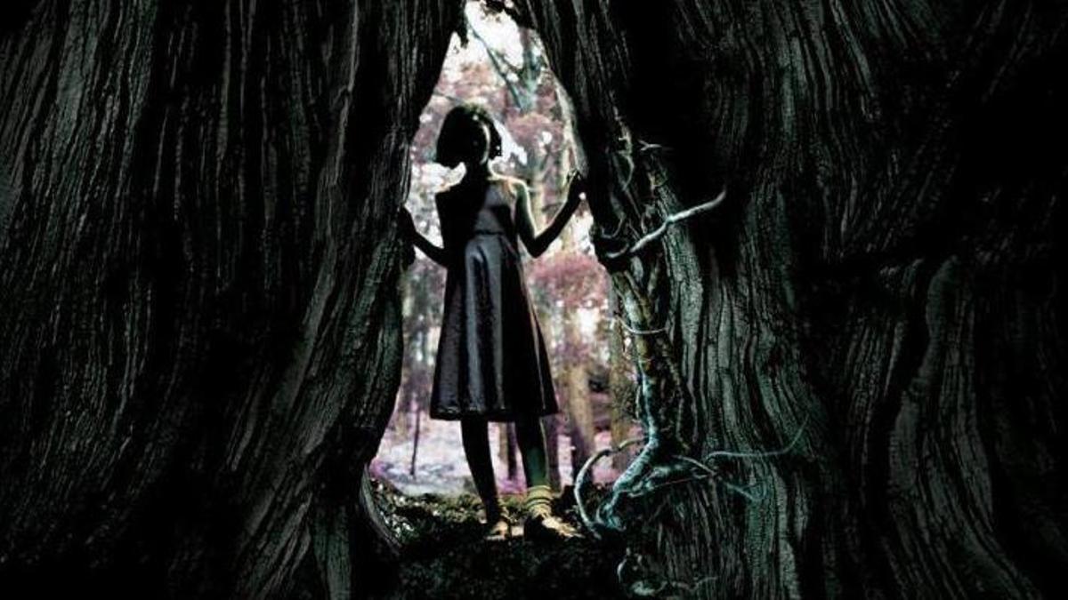 Detall del cartell "El laberinto del fauno", una de les pel·lícules homenatjades.