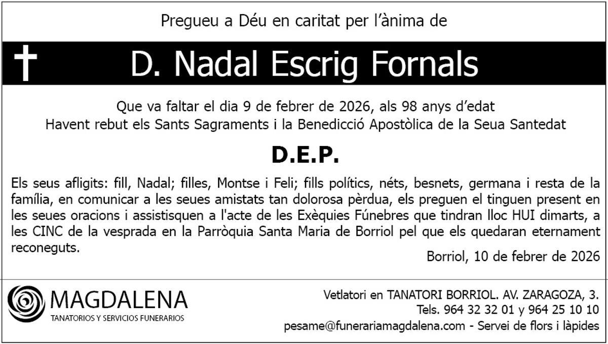 D. Nadal Escrig Fornals