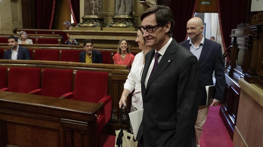 El PSC atribuye la petición de referéndum de Aragonès a la pugna ERC-Junts