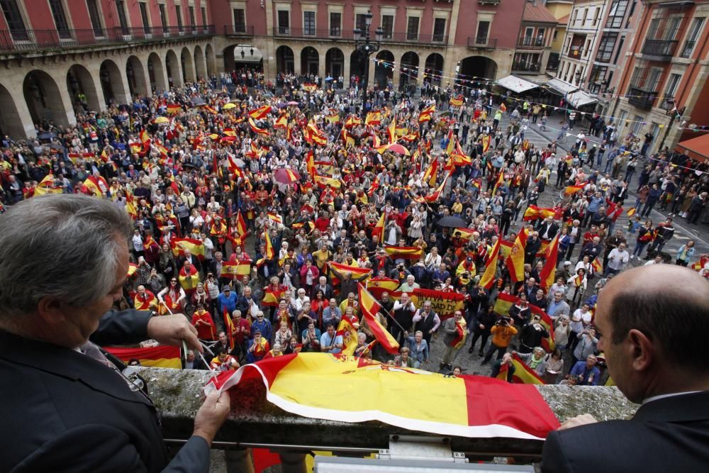Manifestación en Gijón por la unidad de España
