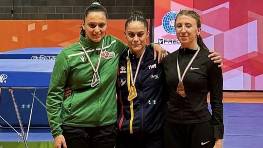 Rodríguez, tras su triunfo en tierras italianas. | F. Esp. de Gimnasia