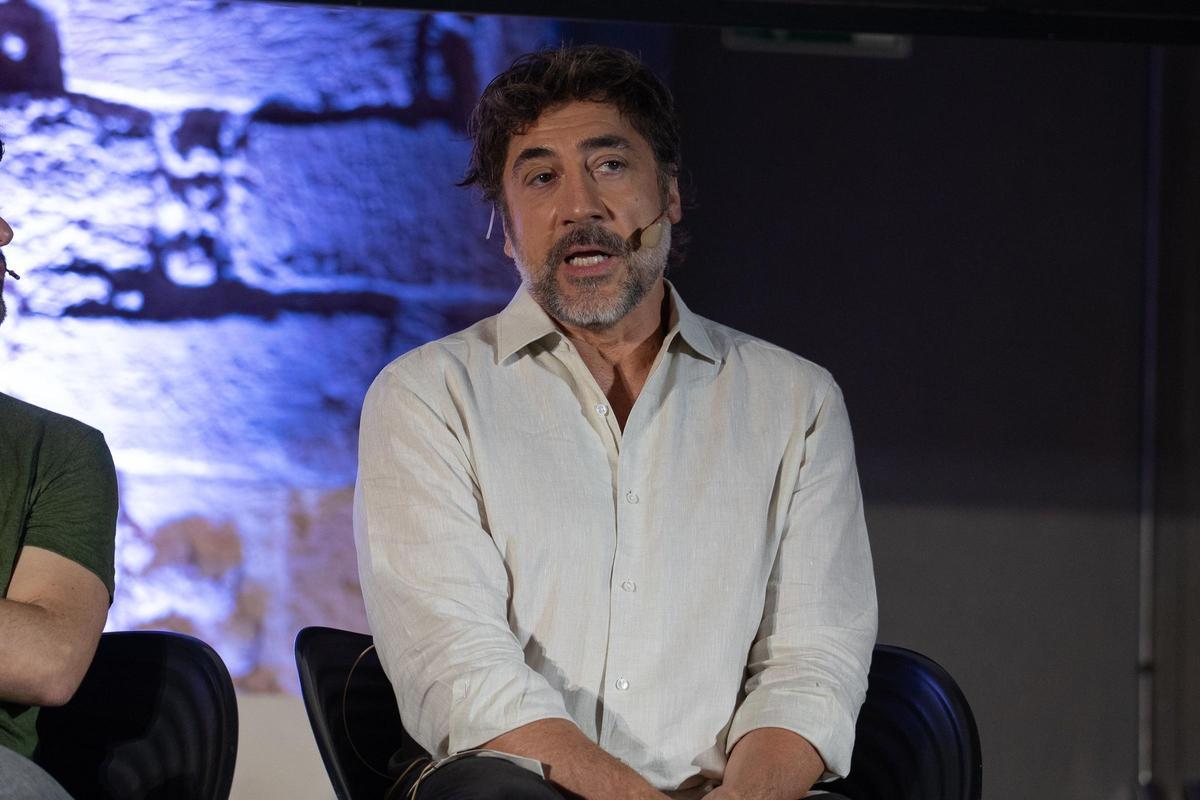 Javier Bardem, durante la rueda de prensa ofrecida en Es Baluard