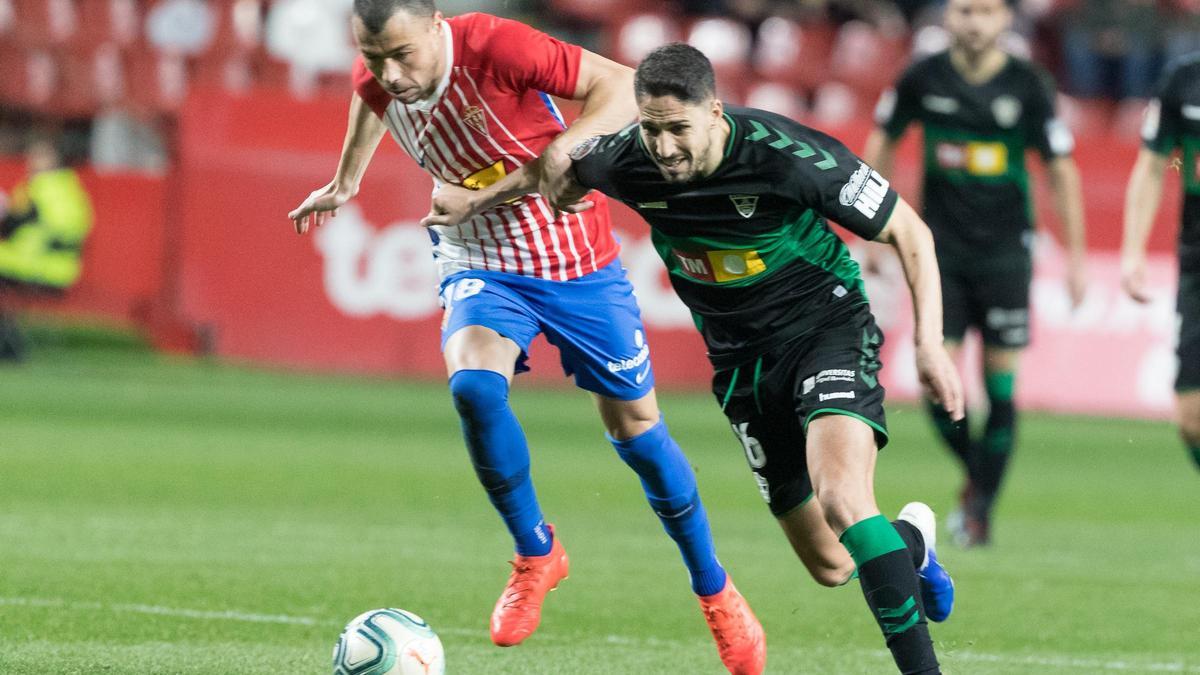 En El Molinón, Fidel en el último partido entre Sporting de Gijón y Elche CF
