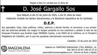 D. José Gargallo Sos