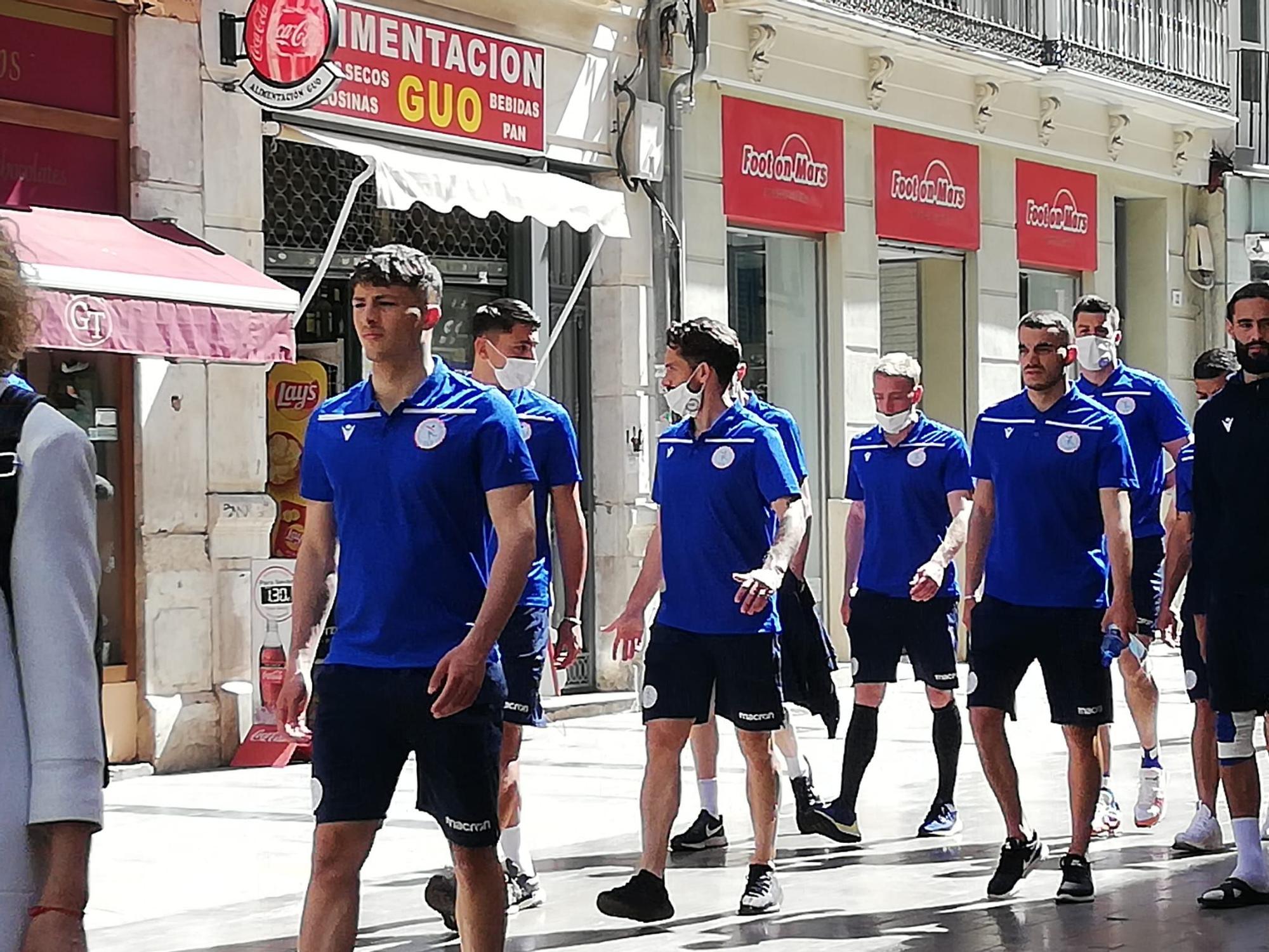 La selección de Luxemburgo, de paseo por el Centro de Málaga