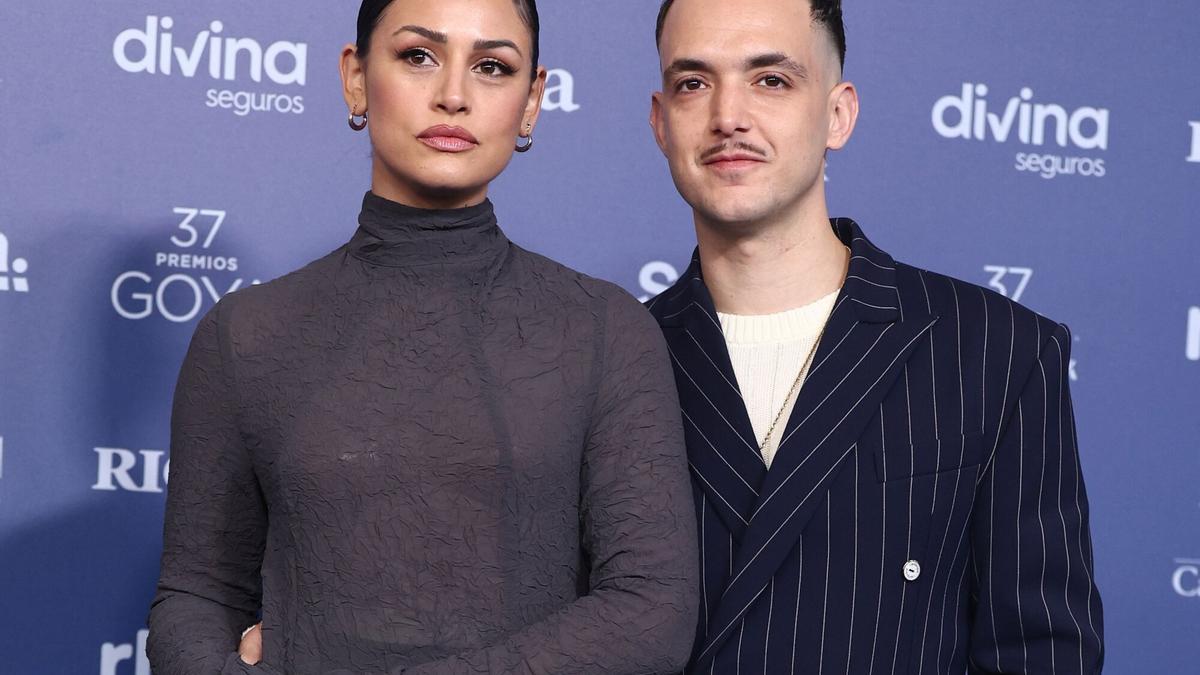 El cantante C Tangana y su pareja Rocío Aguirre