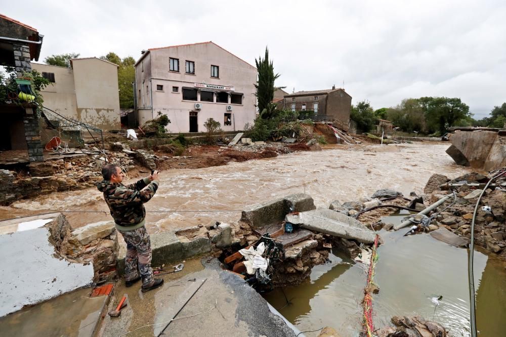 Inundaciones causadas por Leslie en Francia