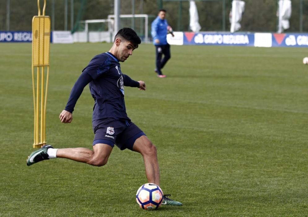 Mosquera y Arribas, bajas en el primer entrenamiento de la semana