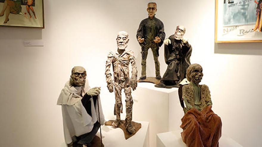 Esculturas de Tauste de populares personajes de clásicos del terror.