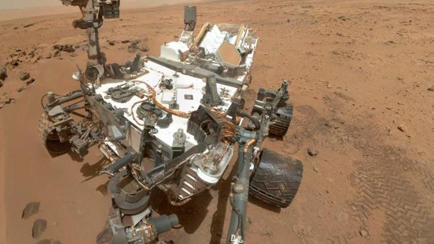 Imagen de &#039;Curiosity&#039; remitida por la NASA.