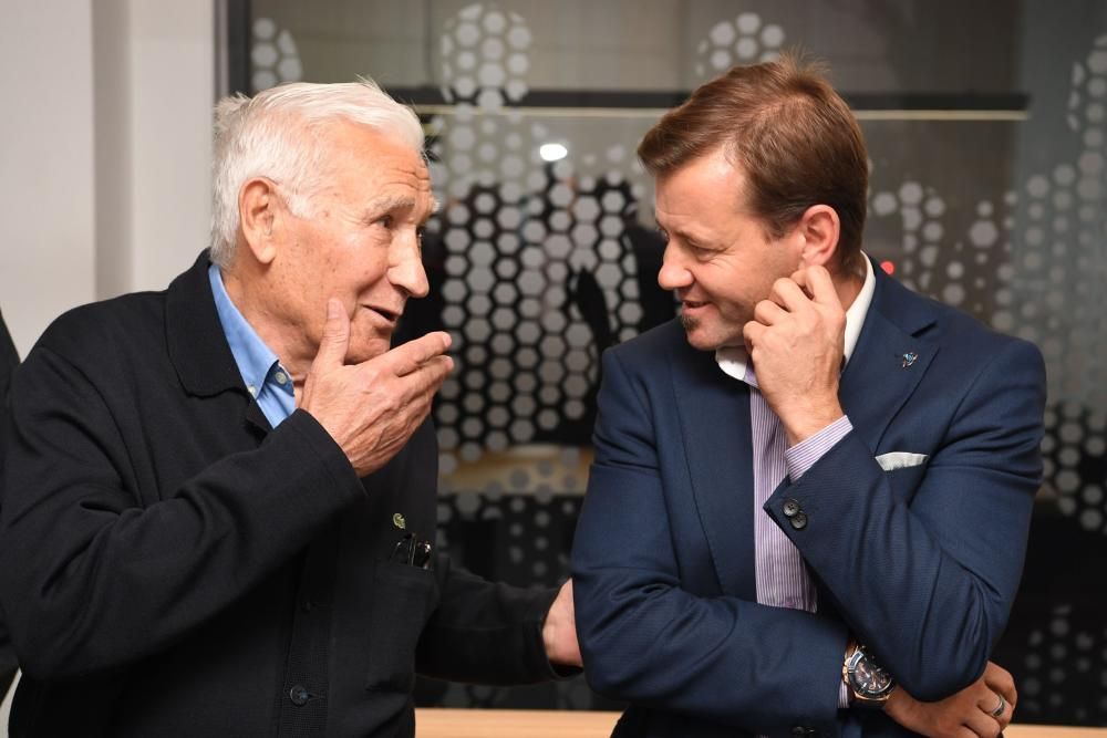 Lucas y Arsenio, en la inauguración de la sede de