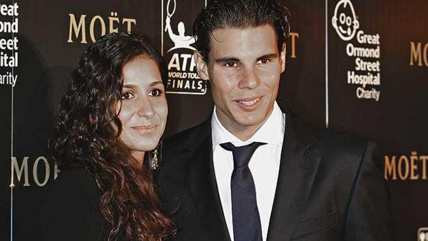 Rafel y Mery en una imagen de noviembre de 2011 en el ATP World Tour Finals en Londres.