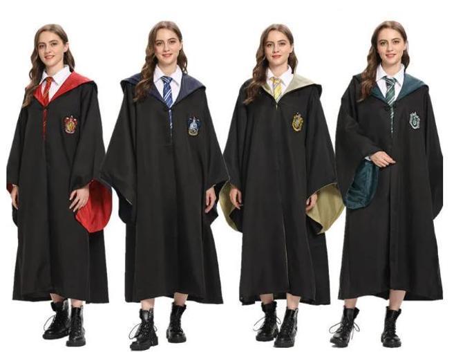 Uniformes de las cuatro casas de Hogwarts para comenzar el curso