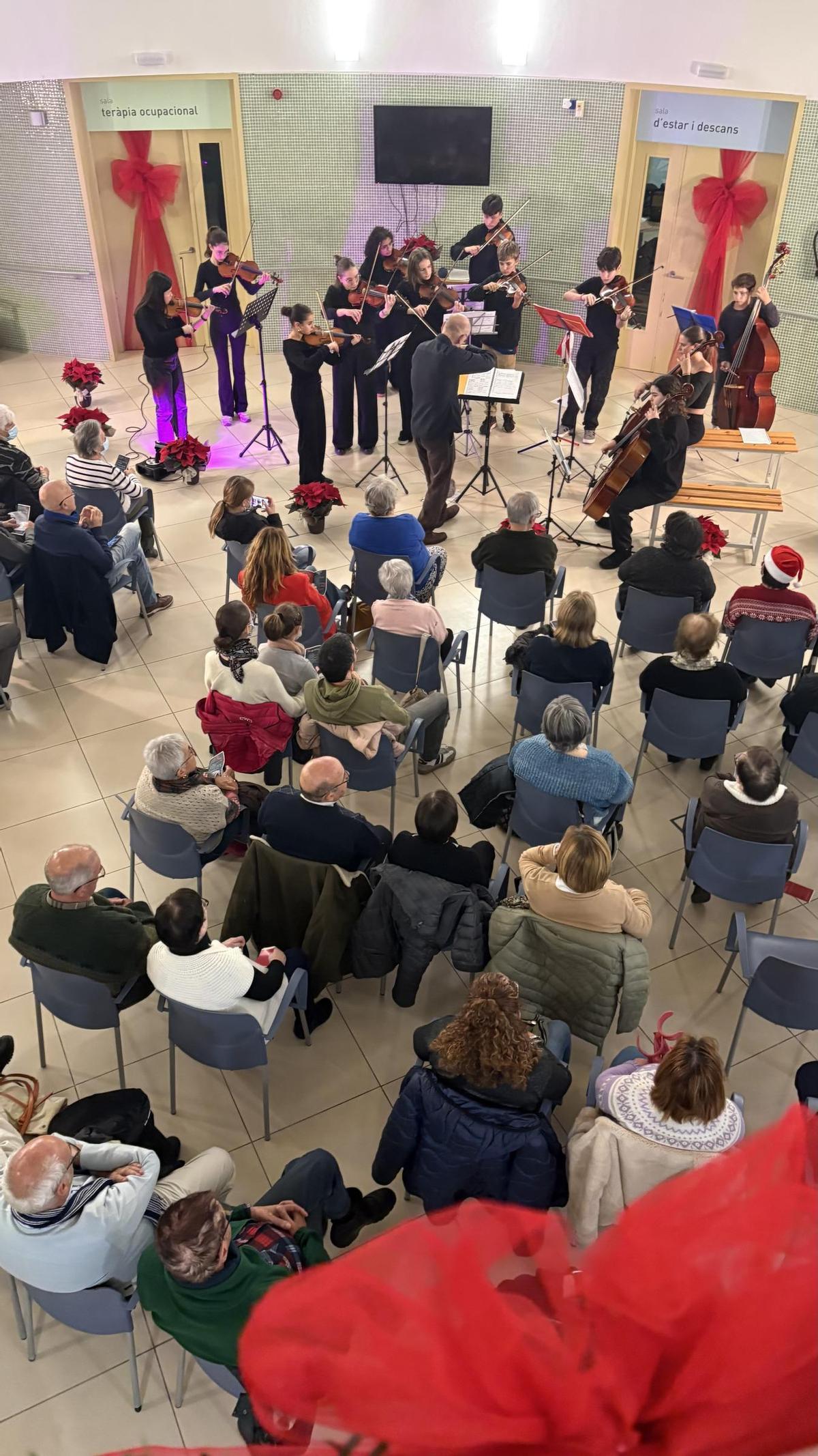 Concert a les instal·lacions de l'Hospital Sant Jordi d'Igualada