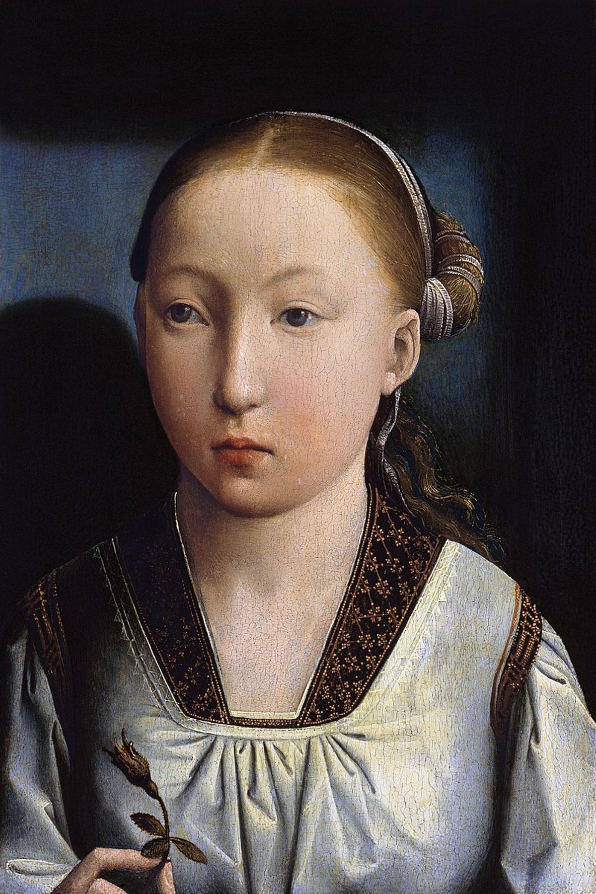 Retrato de una Infanta Catalina de Aragón, c. 1496_141, por Juan de Flandes.