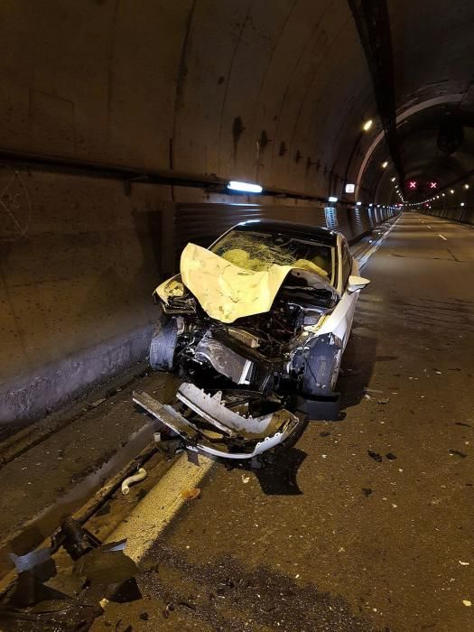 Accidente túneles del Padrún en A66