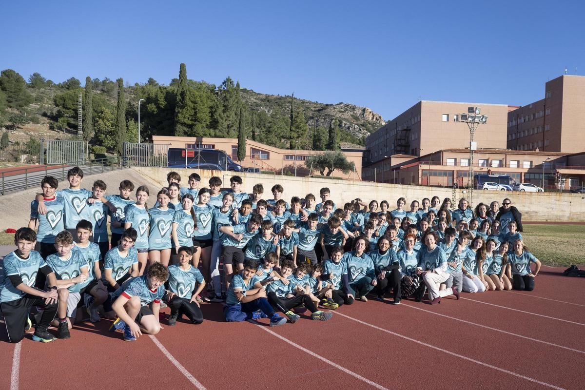 Momento de la carrera solidaria de Penyeta Roja.
