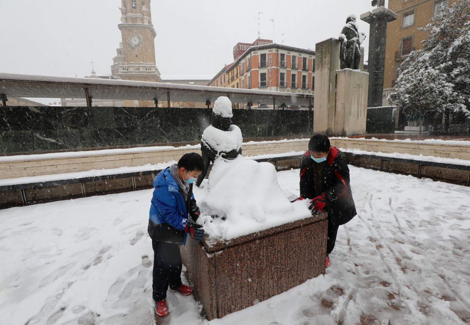 Se cumplen dos años de la gran nevada de Filomena en Zaragoza