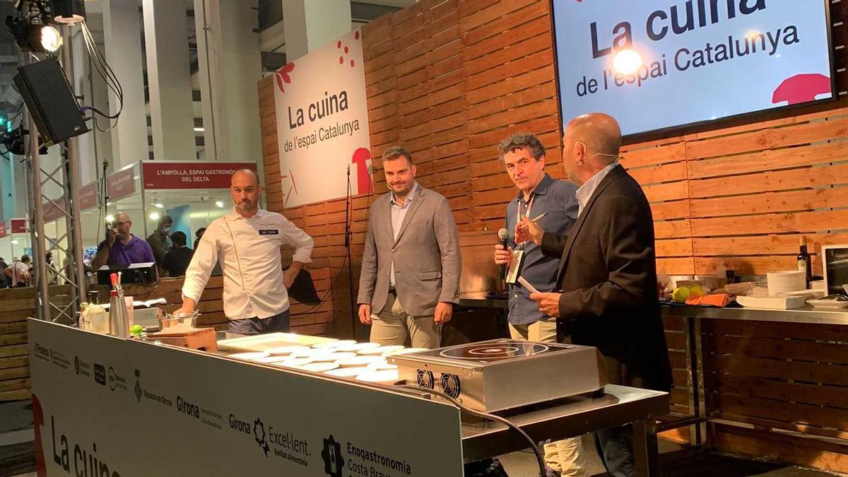 Taller del restaurants Casama  amb productes amb el segell Girona Excel·lent