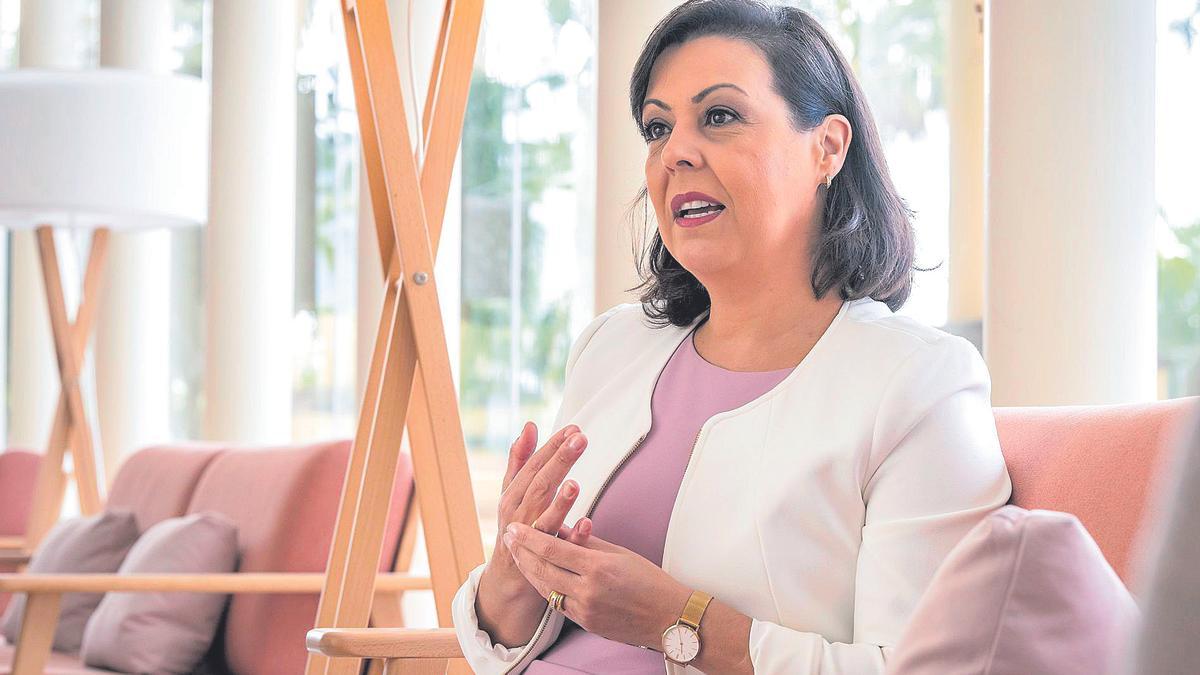 La presidenta del Grupo Fedola, Victoria López.