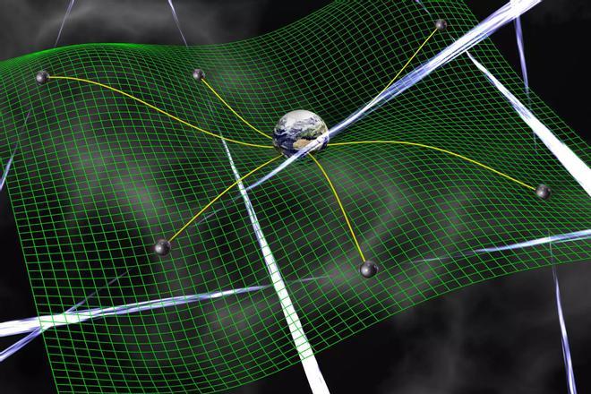 El fondo de ondas gravitacionales atraviesa todo el cosmos y permite estudiarlo en su conjunto.