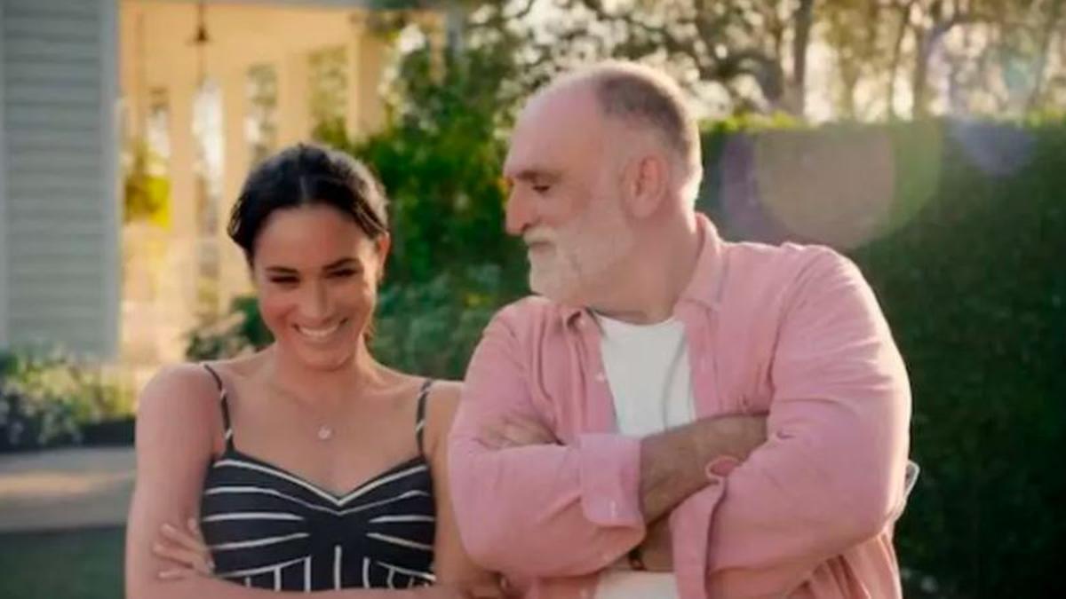 Meghan Markle y José Andrés.
