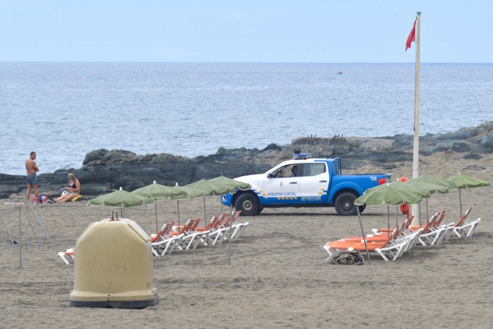 Playa de San Agustín, en San Bartolomé de Tirajana