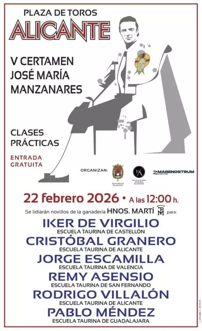 El certamen José María Manzanares llega a Alicante