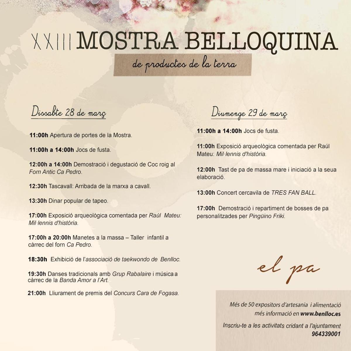 Programació oficial.