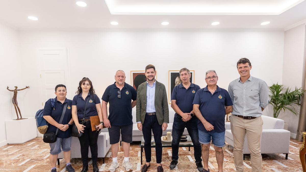 Imagen de la recepción en el despacho de la alcaldía