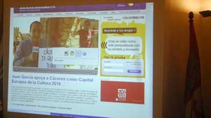 Cáceres 2016 presenta un vídeo interactivo que los internautas pueden personalizar