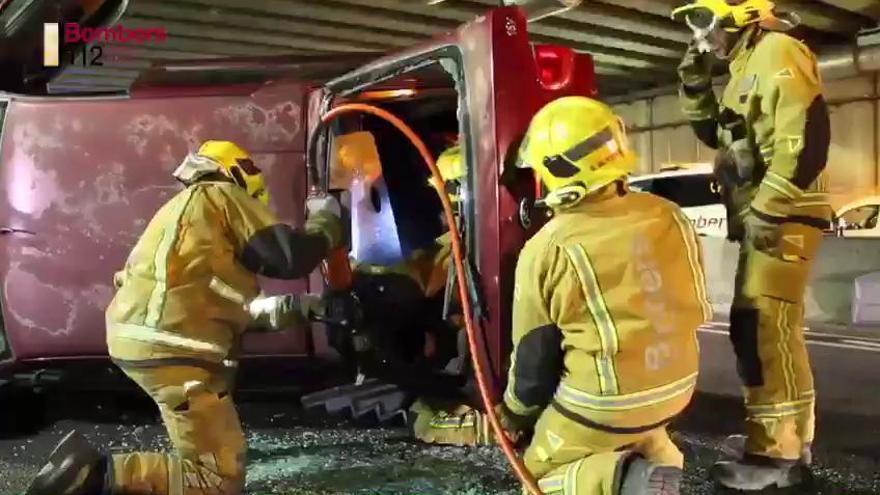 Simulacro de rescate en el túnel de El Altet en la N-332