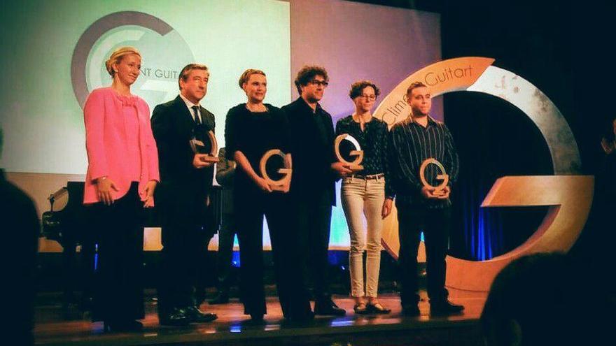 Els guardonats de la segona edició dels premis Climent Guitart.