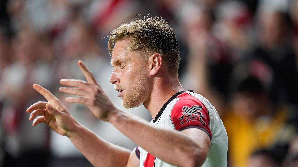 Alemao celebra su gol ante el Estrasburgo