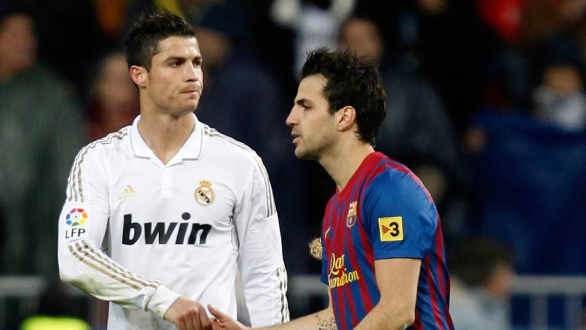 Cristiano y Cesc Fàbregas, en un Barça-Madrid