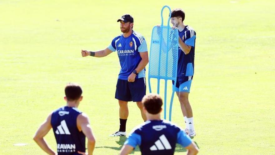 Liso ya no está y Pau Sans solo asoma en el entrenamiento del Real Zaragoza