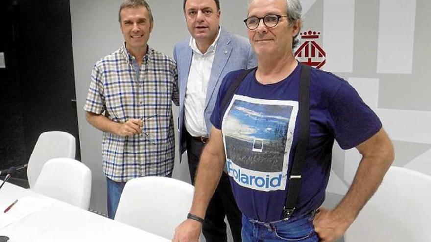 Joan Calmet, Valentí Junyent i Joan Orriols, després de fer balanç