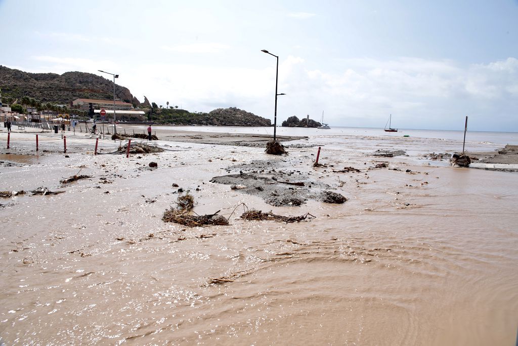 Estas son las imágenes que deja la DANA a su paso por Águilas