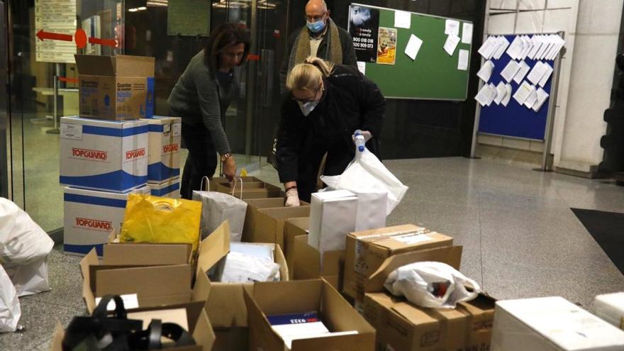 Material de protección sanitario en la Junta de Castilla y León.